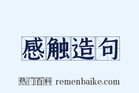 感触造句是什么意思的图片